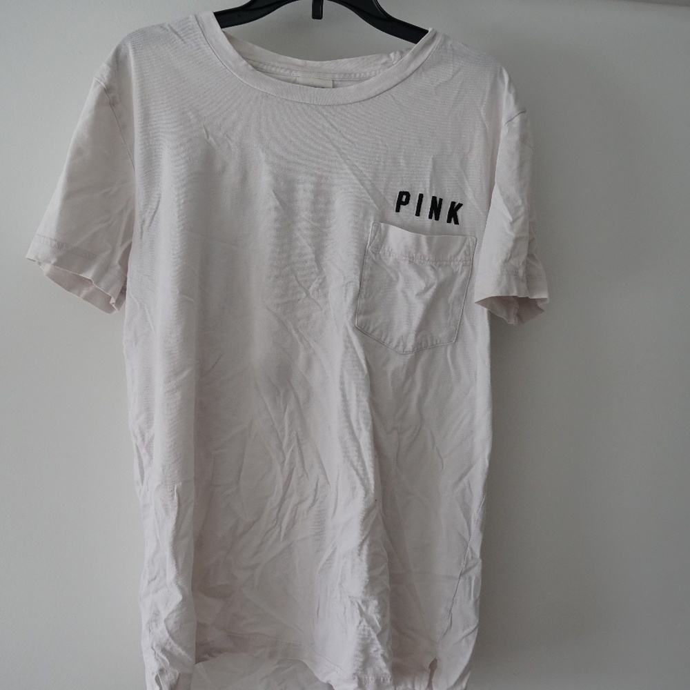 White PINK shirt